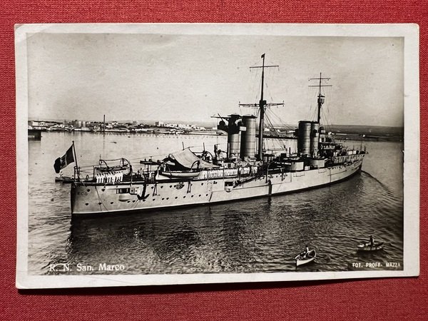 Cartolina Nave da Guerra - Incrociatore Corazzato San Marco - …