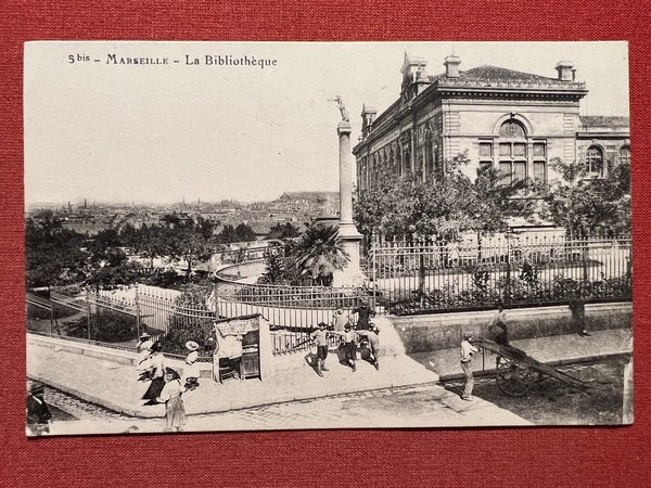 Cartolina - Francia - Marseille - La Bibliothèque - 1900 …