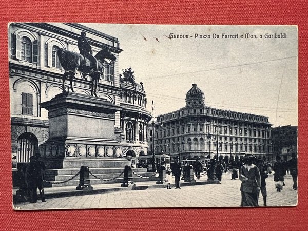 Cartolina - Genova - Piazza De Ferrari e Monumento a …