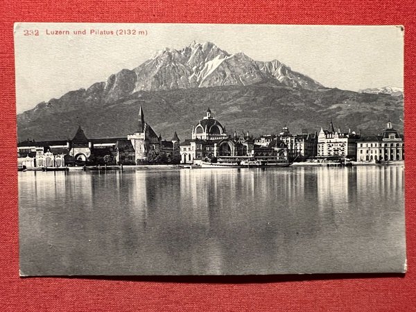 Cartolina - Svizzera - Luzern und Pilatus - 1905 ca.