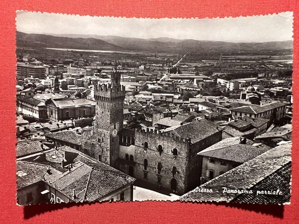 Cartolina - Arezzo - Panorama Parziale - 1954