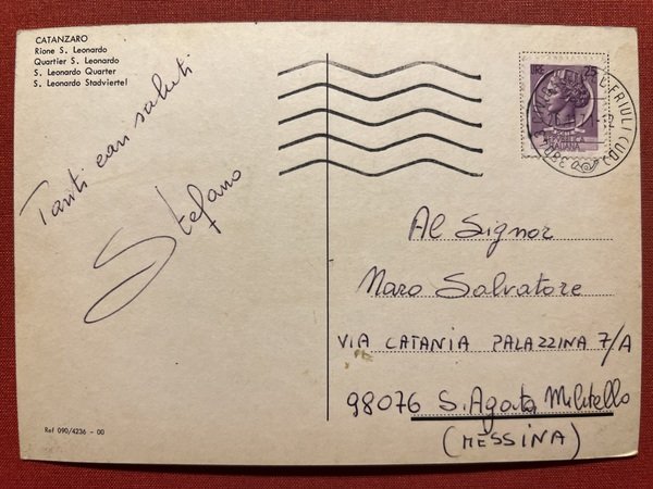 Cartolina - Catanzaro - Rione S. Leonardo - 1971