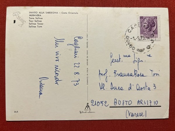Cartolina - Costa Orientale - Muravera - Torre Salinas - …