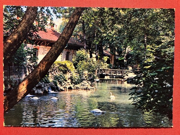 Cartolina - Milano - Giardini Pubblici - Ponte dei Cigni …