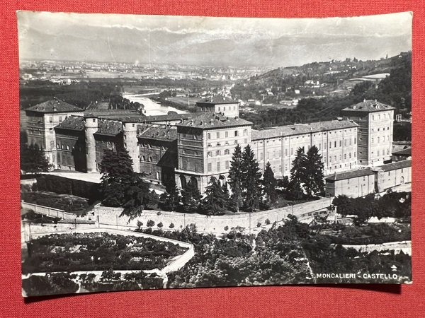 Cartolina - Moncalieri ( Torino ) - Castello - 1956