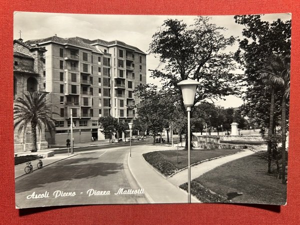 Cartolina - Ascoli Piceno - Piazza Matteotti - 1964