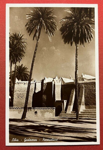 Cartolina - Libia - Gadames - Particolare - 1930 ca. | Immagine principale