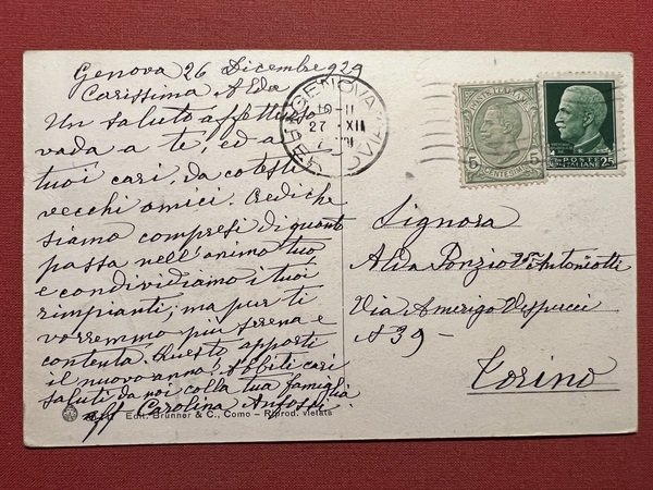 Cartoline - Genova - Ingresso Villetta Dinegro - 1929