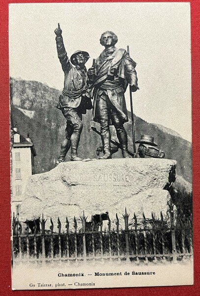 Cartolina - Francia - Chamonix - Monument de Saussure - …