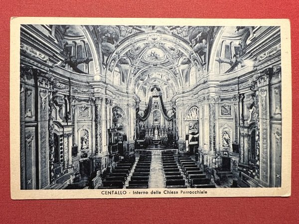 Cartolina - Centallo ( Cuneo ) - Interno della Chiesa …