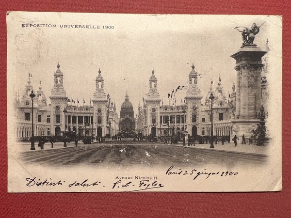 Cartolina - Exposition Universelle 1900 - Avenue Nicolas II