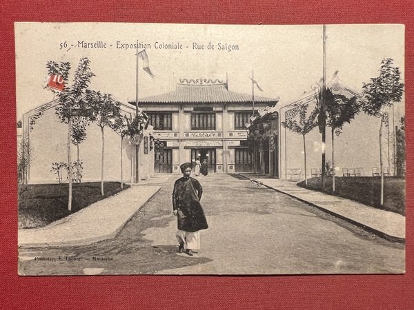 Cartolina - Francia - Marseille - Exposition Coloniale - Rue …