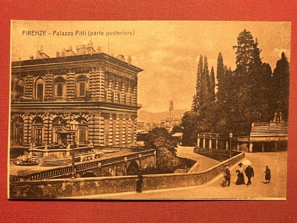 Cartolina - Firenze - Palazzo Pitti ( parte posteriore ) …