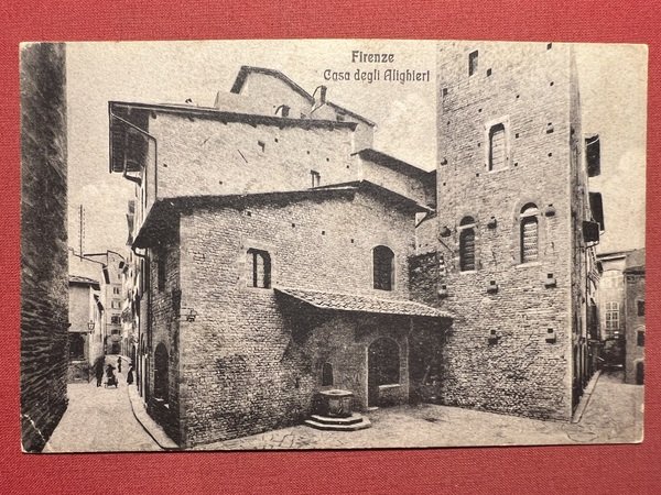 Cartolina - Firenze - Casa degli Alighieri - 1920 ca.