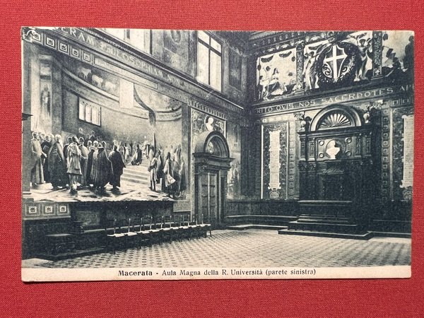 Cartolina - Macerata - Aula Magna della R. Università ( … | Immagine Gallery 2