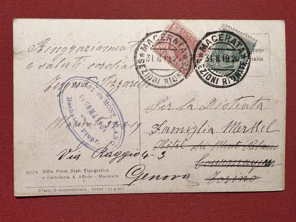 Cartolina - Macerata - Aula Magna della R. Università ( … | Immagine principale