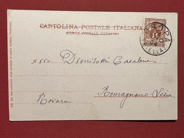 Cartolina - Il Santuario d'Oropa a volo d'Uccello - 1904