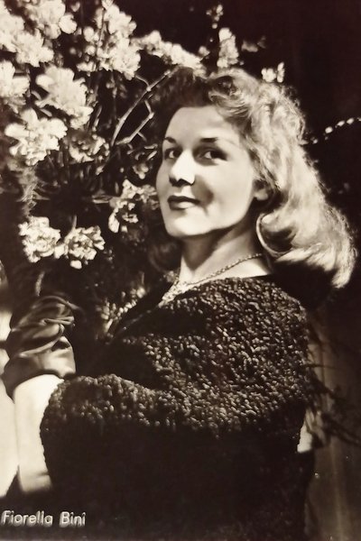 Cartolina Musica - Fiorella Bini Cantante - 1955 ca.