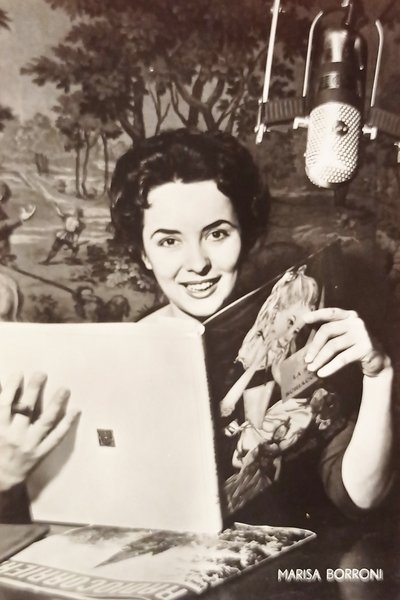 Cartolina - Marisa Borroni - Conduttrice televisiva - 1960 ca.