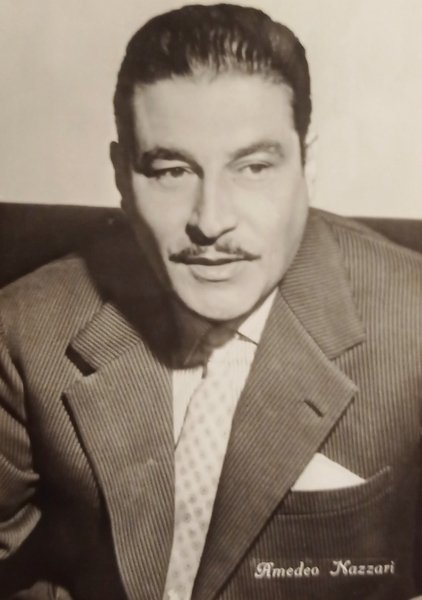 Cartolina Cinema Teatro - Attore - Amedeo Nazzari 1955 ca.