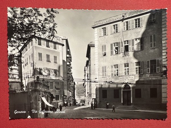 Cartolina - Genova - Via Galeazzo Alessi - 1955 ca.