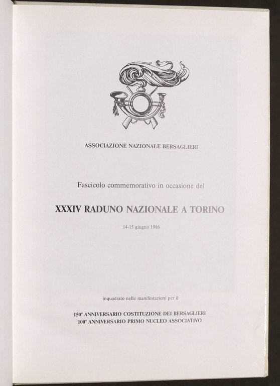 150° Anniversario Fondazione Corpo Bersaglieri XXXIV Raduno a Torino 1986 | Immagine Gallery 2