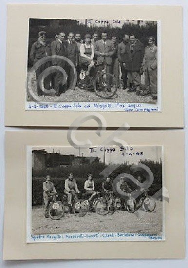 2 foto epoca II Coppa Sila aprile 1948 Squadra Mosquito …