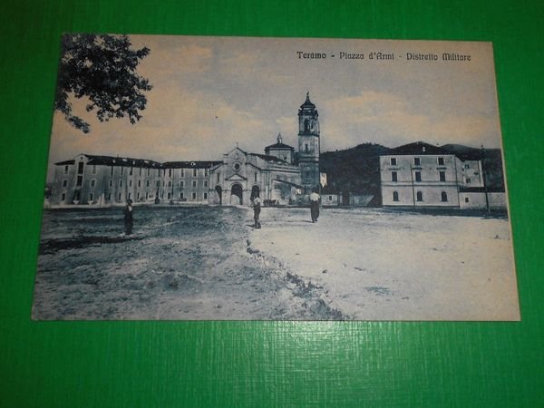 Cartolina Teramo - Piazza d' Armi - Distretto Militare 1925 …