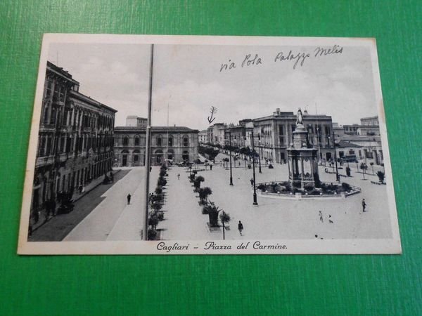 Cartolina Cagliari - Piazza del Carmine 1935 ca.
