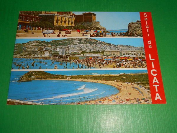 Cartolina Saluti da Licata - Vedute diverse 1976 | Immagine principale