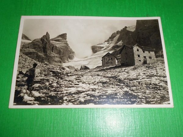 Cartolina Gruppo di Brenta - Rifugi al Tuckett 1931
