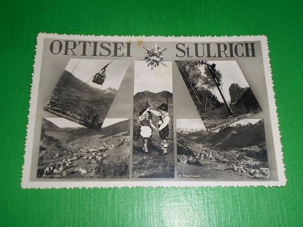 Cartolina Ortisei / St. Ulrich - Vedute diverse 1950 ca