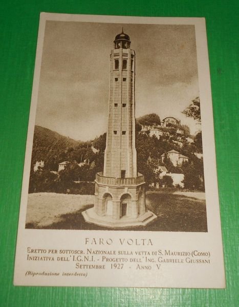 Cartolina S. Maurizia ( Como ) - Faro Volta - … | Immagine principale
