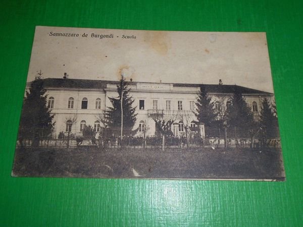 Cartolina Sannazzaro de Burgondi - Scuola 1913 | Immagine principale