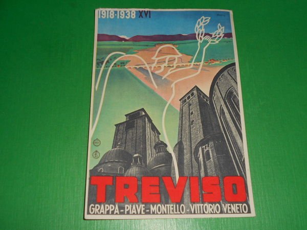 Cartolina Commemorativa XX Anniversario della Battaglia del Piave - Treviso …