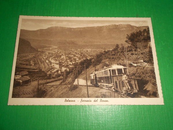Cartolina Bolzano - Ferrovia del Renon 1937