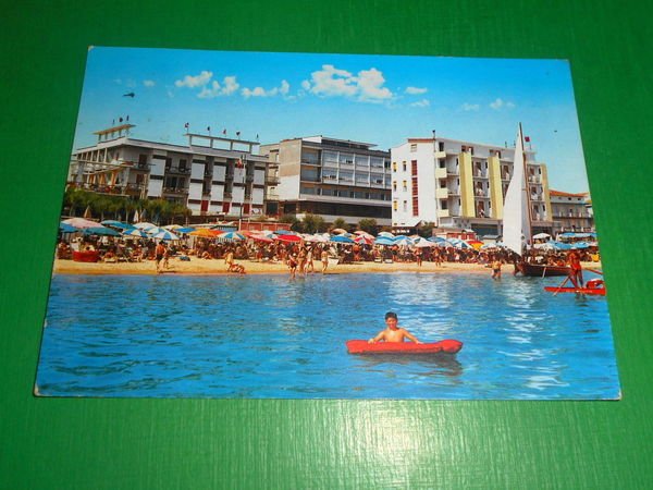 Cartolina Igea Marina - Il Centro visto dal mare 1963