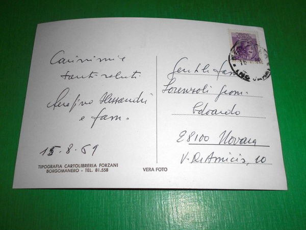 Cartolina Nebbiuno ( Novara ) - Vedute diverse 1969