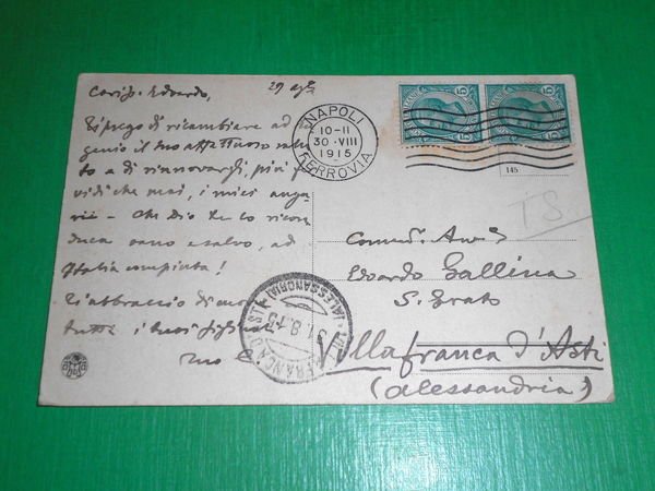 Cartolina La Nuova Italia Redenta - Trieste - Panorama 1915