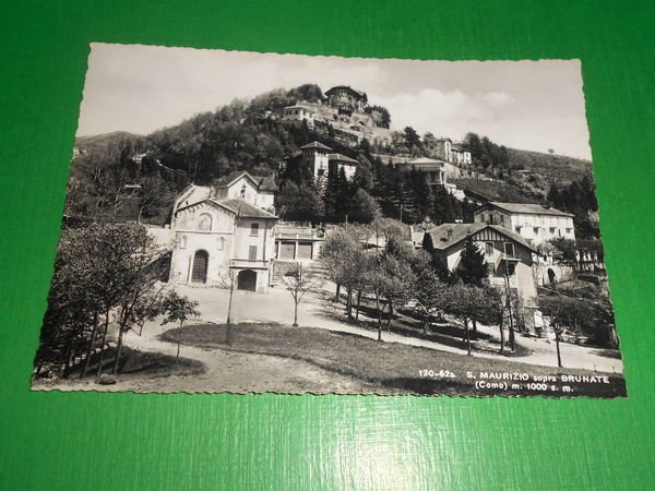 Cartolina S. Maurizio sopra Brunate - Scorcio panoramico 1950 ca.