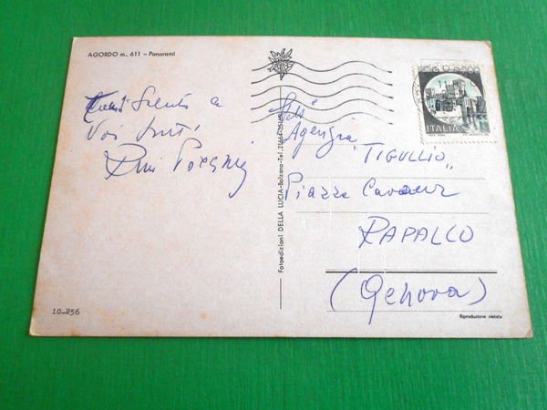 Cartolina Grimaldi - Vista di Mentone 1956.