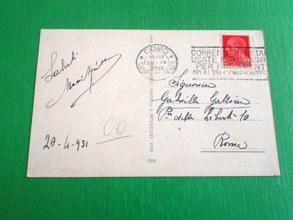 Cartolina Lago di Como - Cernobbio - Panorama dal Parco …