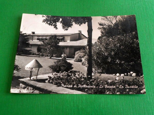 Cartolina Marina di Pietrasanta - Le Focette La Bussola 1959