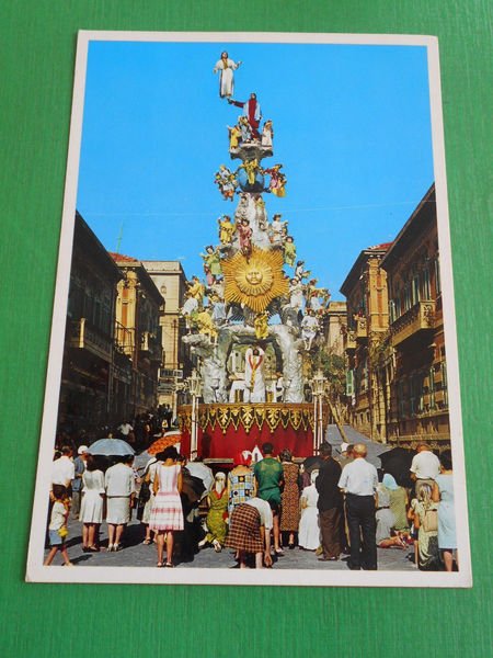 Cartolina Messina - Agosto Messinese - La tradizionale Vara 1980 …