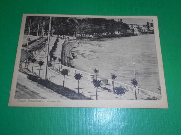 Cartolina Casale Monferrato - Lungo Po 1940 ca. | Immagine principale