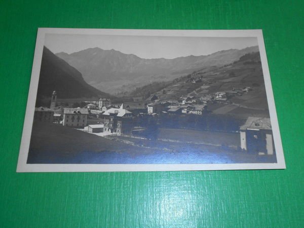 Cartolina Champoluc - Veduta generale col Monte Zerbion 1930 ca