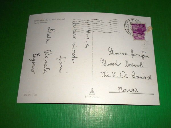 Cartolina Piancavallo - Centro montano 1964