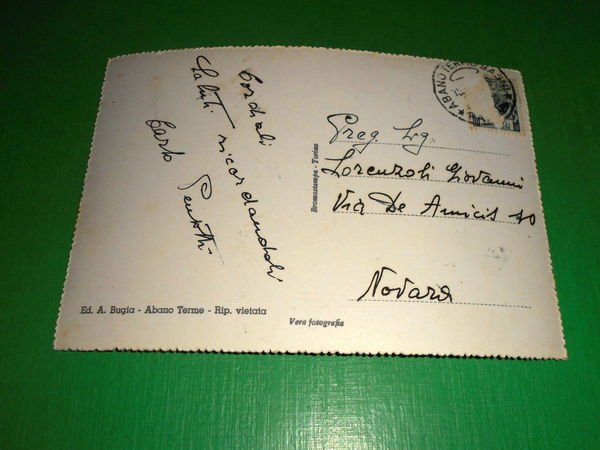 Cartolina Abano Terme - Stabilimento Termale Mioni Pezzato 1955 ca | Immagine Gallery 2