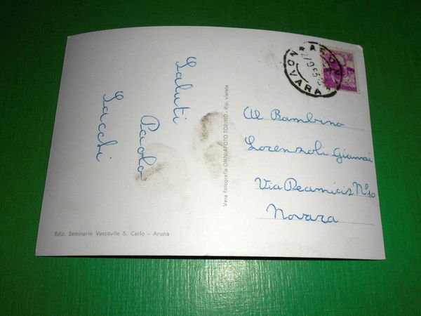 Cartolina S. Carlo ( Arona ) - Seminario Vescovile 1963