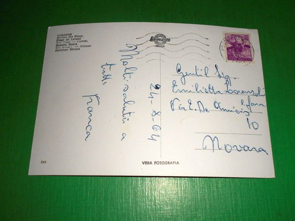 Cartolina Varazze - Spiaggia a levante 1964